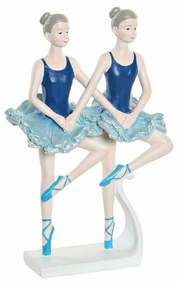 Διακοσμητική Φιγούρα DKD Home Decor Μπλε Ρομαντικό Μπαλαρίνα Μπαλέτου 14 x 7,5 x 21,5 cm