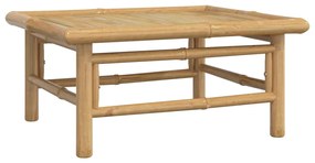 vidaXL Σαλόνι Κήπου Σετ 10 Τεμ. από Μπαμπού με Πράσινα Μαξιλάρια