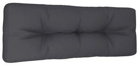 vidaXL Μαξιλάρι Παλέτας Ανθρακί 120 x 40 x 12 εκ. Υφασμάτινο