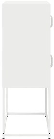 vidaXL Highboard Λευκό 68x39x107 cm Ατσάλι
