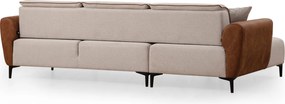 Corner Sofa-Bed Aren Left - Beige, Cinnamon Beige
Cinnamon