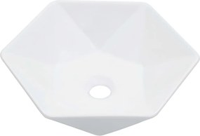 vidaXL Νιπτήρας Λευκός 41 x 36,5 x 12 εκ. Κεραμικός