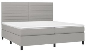 ΚΡΕΒΑΤΙ BOXSPRING ΜΕ ΣΤΡΩΜΑ ΑΝΟΙΧΤΟ ΓΚΡΙ 200X200 ΕΚ. ΥΦΑΣΜΑΤΙΝΟ 3141881