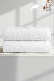 Stewehome Σετ 2 τεμαχίων πετσέτες μπάνιου από βαμβάκι 70x140 cm
