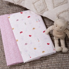 Σεντόνια Βρεφικά Lady Bug (Σετ 2τμχ) Ecru Nef-Nef Homeware Λίκνου 70x120cm 100% Βαμβάκι