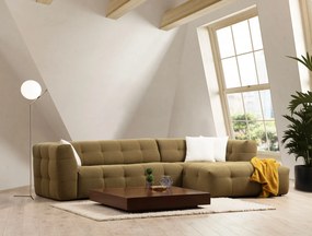 Corner Sofa Cady 3 Seater Right - Khaki Khaki