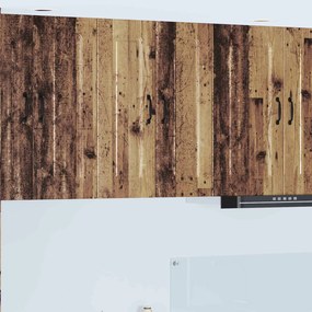 vidaXL Πάνελ πλυντηρίου πιάτων Kalmar 2 pcs Παλιό ξύλο