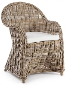 Πολυθρόνα Martin Καφέ Rattan 60x67x89εκ. - Καφέ