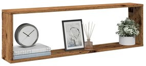 vidaXL Ράφια Κύβοι Τοίχου Όψη Παλαιού Ξύλου 100x15x30 εκ. Επεξ. Ξύλο