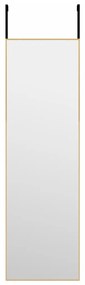 Καθρέπτης Πόρτας Χρυσό 30 x 100 εκ. από Γυαλί και Αλουμίνιο - Χρυσό