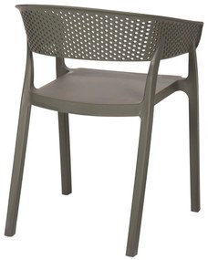 Καρέκλα - Πολυθρόνα PERFOE C5941.07 Dark Olive Πολυπροπυλενίου 53,5x50,5x73Υεκ. 53.5x50.5x73 εκ.