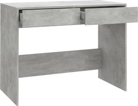 vidaXL Γραφείο Γκρι Σκυροδέματος 101x50x76,5 εκ. Επεξεργασμένο Ξύλο