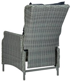 vidaXL Σετ Τραπεζαρίας Κήπου 7 Τεμαχίων Ανοιχτό Γκρι