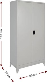 Μεταλλική ντουλάπα Damian 2D Shelf