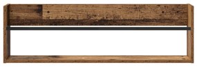 vidaXL Ράφι Περιοδικών με ράφι 2 pcs Παλιό ξύλο 100 x 12 x 30 εκ