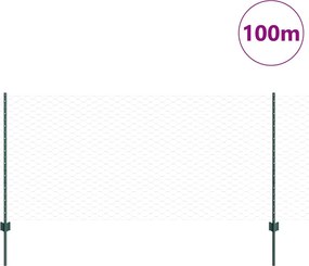 vidaXL Συγκολλητός φράχτης από σύρμα 100 x 1 μ (Π x Υ)