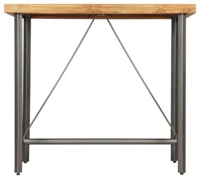 vidaXL Τραπέζι Μπαρ 120x58x106 εκ. από Μασίφ Ανακυκλωμένο Ξύλο Teak