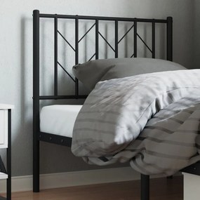 vidaXL Κεφαλάρι Μαύρο 80 εκ. Μεταλλικό