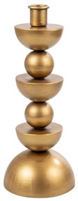 Κηροπήγιο Μεταλλικό Χρυσό 10x10x26εκ. Zen Collection 25.16.51569