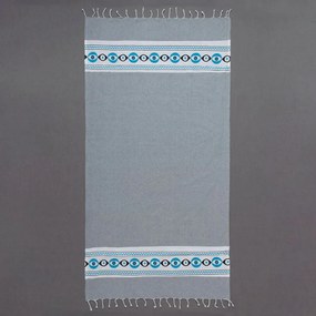 Πετσέτα Θαλάσσης - Παρεό (90x180) Silk Fashion nkp707 Γκρι