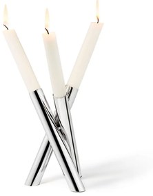 Κηροπήγιο Perplex 105013 19cm Silver Philippi Metal