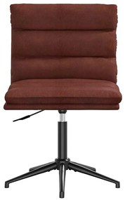 vidaXL Καρέκλα τραπεζαρίας Shiny Brown Faux Leather