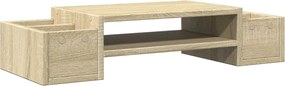vidaXL Βάση Οθόνης με Αποθ. Sonoma Δρυς 70x27x15 εκ Επεξεργασμένο Ξύλο