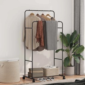 vidaXL Ράφι Ρούχων Μονόχρωμο Μαύρο