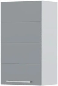 Ντουλάπι κρεμαστό Hudson V7-40-1K-Λευκό - Γκρι - 40.00Χ32.00Χ72.00cm