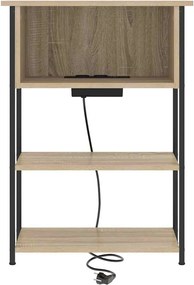 vidaXL Κομοδίνο Δρύς Sonoma 55 x 31 x 76 εκ Επεξεργασμένο ξύλο