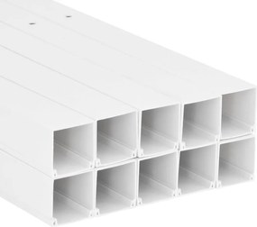 vidaXL Κανάλι Καλωδίων 60 x 40 χιλ. 10 μ. από PVC
