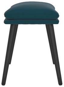 vidaXL Υποπόδιο Μπλε 45 x 29,5 x 39 εκ. Βελούδινο