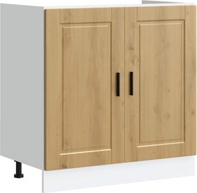 vidaXL Ντουλάπι βάσης νεροχύτη Porto Δρυς τεχνίτης 80x46x81,5 cm