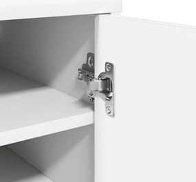 vidaXL Παπουτσοθήκη Λευκή 32 x 35 x 70 εκ. από Επεξ. Ξύλο