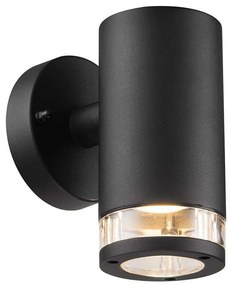 Φωτιστικό Τοίχου Birk Single 45521003 15,5x17,2cm 1xGU10 28W IP44 Black Nordlux Aluminium, Plastic