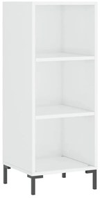 vidaXL Ντουλάπι Γυαλιστερό Λευκό 34,5 x 32,5 x 90 εκ. Επεξεργ. Ξύλο