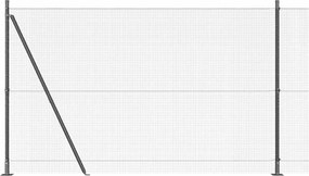 vidaXL Στύλος Περιφράξεων Γκρι 10 x 1,4 μ (16 x 16 mm δικτύωμα)
