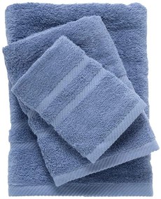 Πετσέτες Best 0716 (Σετ 3τμχ) Blue Das Home Σετ Πετσέτες 70x140cm 100% Βαμβάκι