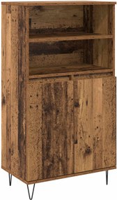 vidaXL Highboard Καφέ 60 x 36 x 110 εκ. Επεξεργασμένο ξύλο