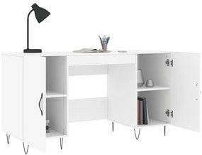 vidaXL Γραφείο Λευκό 140 x 50 x 75 εκ. από Επεξεργασμένο Ξύλο