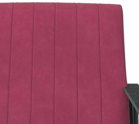 vidaXL Πολυθρόνα Κόκκινο 59 x 75 x 78 εκ Βελούδο