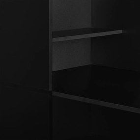 vidaXL Τραπέζι Μπαρ με Ραφιέρα Μαύρο 115 x 59 x 200 εκ.