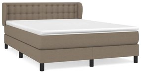 ΚΡΕΒΑΤΙ BOXSPRING ΜΕ ΣΤΡΩΜΑ TAUPE 140X200 ΕΚ. ΥΦΑΣΜΑΤΙΝΟ 3126569