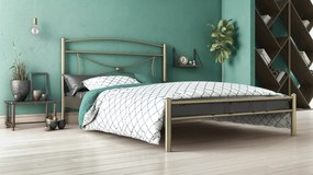 CKM19-13 Μεταλλικό Κρεβάτι Fiona Διπλό 150x190 - Chic Strom - Ελληνικής Κατασκευής, 1 Τεμάχιο