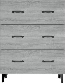 vidaXL Ντουλάπι Γκρι Sonoma 69,5 x 34 x 90 εκ. από Επεξεργασμένο Ξύλο