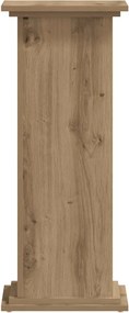 vidaXL Βάσεις Φυτών Αρτισιανή Δρυς 33x33x80 εκ. Επεξ. Ξύλο