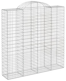vidaXL Συρματοκιβώτια Τοξωτά 13 τεμ. 200x50x200/220 εκ. Γαλβαν. Ατσάλι