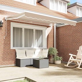 vidaXL Σκελετός Τέντας Μπεζ 350 x 200 cm Πολυεστέρας με Επικάλυψη PU