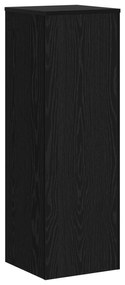vidaXL Βάση Φυτών Μαύρη Βελανιδιά 33 x 33 x 100 cm - Ξύλο Κατασκευής