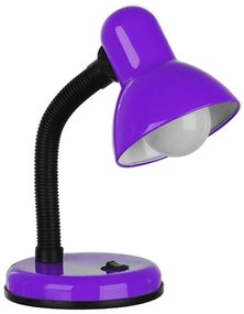 Φωτιστικό Επιτραπέζιο Student 01537 Φ12x32cm 1xE27 Purple GloboStar